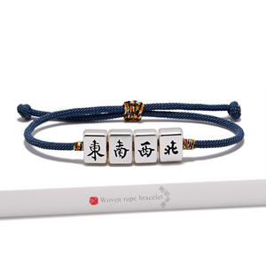 BEE101 Design originale gioielli in argento braccialetto tessuto a mano corda con semplice colore macinazione catenaria fatta a mano per il regalo - Product Image 1