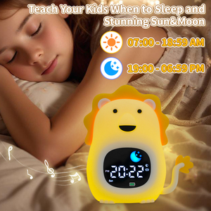 Mặt Trời Mọc OK để đánh thức đồng hồ báo thức snooze ngủ Viện trợ loa âm thanh máy vườn ươm ánh sáng ban đêm trẻ em báo động kép ngủ huấn luyện viên Đồng hồ - Product Image 3