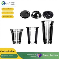 Gobelets jetables biodégradables en PLA pour café, thé au lait et boissons froides, calibre 78/89/95/98 mm, sur mesure, pour l'exportation internationale