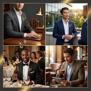 Broche <span class=keywords><strong>de</strong></span> revers pour homme en forme <span class=keywords><strong>de</strong></span> tête <span class=keywords><strong>de</strong></span> <span class=keywords><strong>cerf</strong></span> ajourée dorée, accessoire <span class=keywords><strong>de</strong></span> costume <span class=keywords><strong>de</strong></span> luxe sculpté vintage pour affaires, mariage, cadeau <span class=keywords><strong>de</strong></span> marié - Product Image 4