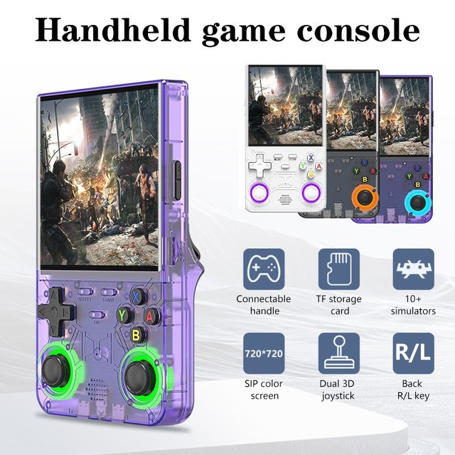 R36 Ultra Open Source Handheld Retro Game Console 4 Inch IPS Portable for Arcade Nostalgia