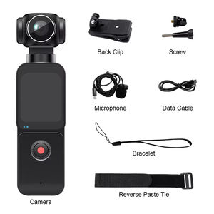 Caméra Face Track Pocket 3, nouvelle, 270 °   Caméra d'action sportive de poche HD 4K avec clip de micro rotatif, caméra sportive miniature pour les aventures en plein air - Product Image 1