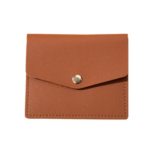 Cartera de cuero PU cuadrada, sencilla, ecológica y a la moda, con tarjetero y opción de color personalizado. - Product Image 6