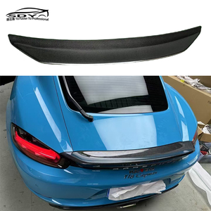 Spoiler Alettone Posteriore Stile RS di Alta Qualità in Fibra di Carbonio per Baule Posteriore per <span class=keywords><strong>Porsche</strong></span> 718 <span class=keywords><strong>Cayman</strong></span> - Product Image 2
