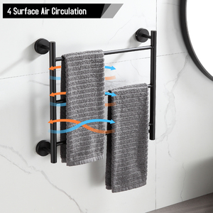 <span class=keywords><strong>Amazon</strong></span> — <span class=keywords><strong>porte</strong></span>-serviettes <span class=keywords><strong>mural</strong></span> en acier inoxydable, noir mat, accessoire de salle de bains, 1 pièce, meilleures ventes - Product Image 3