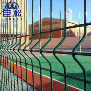 Valla de jardín de privacidad de malla de alambre soldada con panel curvo 3D decorativo para exteriores con valla de plástico PVC UV listón para el hogar - Product Image 1