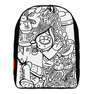 IW Comics # Zaino Minimalista per Ragazze con Caratteristica Impermeabile, Fodera in Nylon, Chiusura a Cerniera, Design con Motivi Cartoon - Product Image 1