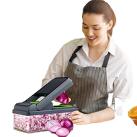 Groothandel Amz Topverkoper Keuken 14-in-1 Multifunctionele Voedselsnijder Mandoline Groentesnijder Ui Groentesnijder Hakmes