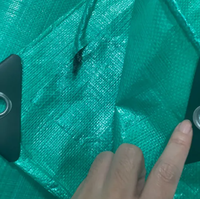 Toile d'ombrage verte en plastique PE avec protection UV imperméable pour l'agriculture et la construction en extérieur