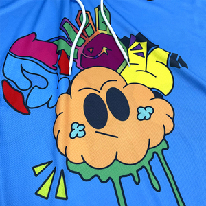 Camiseta de hockey sobre hielo azul del equipo sublimado personalizado europeo barato - Product Image 5