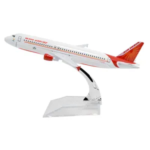 1:400 16cm hava hindistan Airbus A320 Metal yolcu uçak modeli sivil uçak modu döküm düzlem modeli OEM özelleştirilmiş