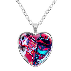 Collier pendentif cœur Hazbin Hotel, chaîne de pull anime, cadeau pour fans - Product Image 2