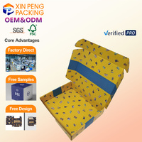 Boîte en carton ondulé robuste OEM 2026 XP, finition mate de luxe, pliable, carrée, pour envoi postal, emballage personnalisé, boîte cadeau en papier kraft