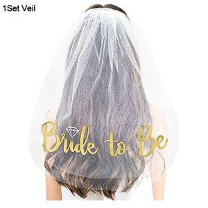 Wedding Bridal Shower Veil Team Bride to Be Satin Sash <b>Balloon</b> Bachelorette Party Girl Hen Party <b>Decoration</b> - Product Image 4