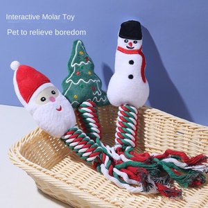Eco-friendly interattivo morso e denti di macinazione cane giocattolo natale corda di cotone con nodo-<span class=keywords><strong>Pet</strong></span> forniture all'ingrosso - Product Image 3