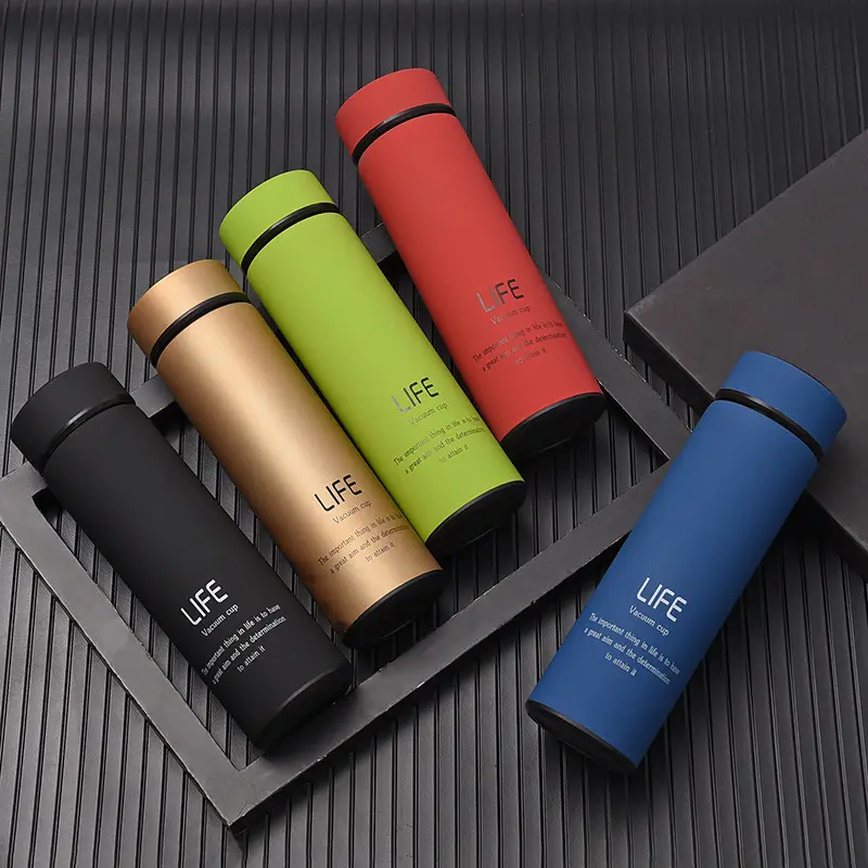 500ml Life stainless steel termo insulated travel coffee thermo cup vacuum flasks water bottle with custom logo
