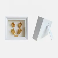 Kit de moulage 3D fait à la main pour bébé, cadre de photo en bois, couleur or, imprimante main, nouveau modèle Offre Spéciale