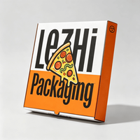Boîte à pizza en kraft blanc de haute qualité personnalisée, réutilisable, biodégradable, avec votre logo