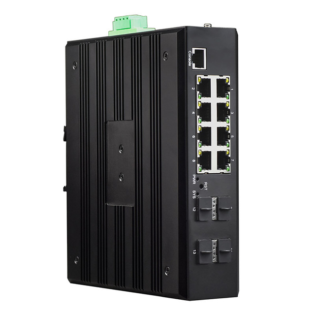L3 Managed 8 Ports Gigabit Ethernet Industrial Switch With 4 Port 10G SFP