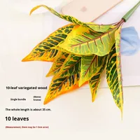 Plantes artificielles en soie murales, fausses feuilles et herbe, décoration murale intérieure/extérieure, hauteur 35 cm