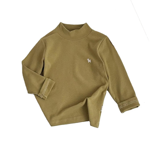 Purorigin Casual medio cuello alto Top Camiseta de manga larga Niño niña camiseta española <span class=keywords><strong>Ropa</strong></span> Para Ninas niñas <span class=keywords><strong>Ropa</strong></span> Interior camisas - Product Image 1