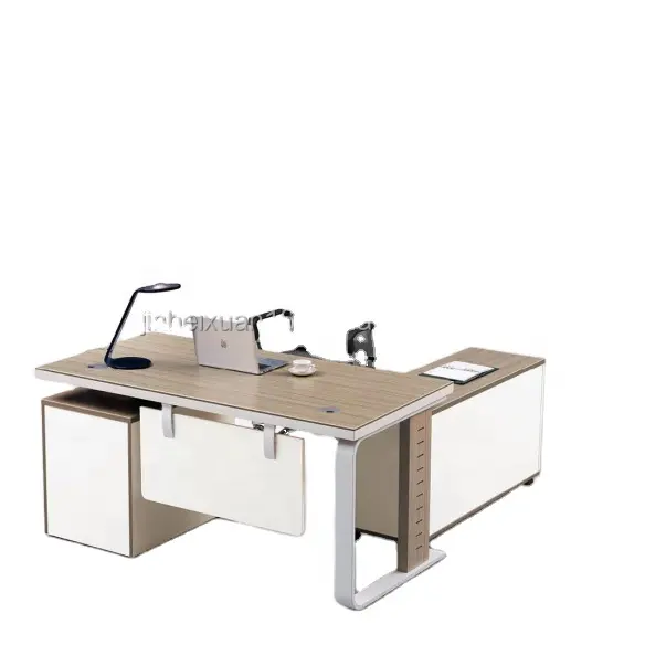 Foshan-muebles de oficina en forma de L, color claro, ejecutiva, modernos, para el hogar y la Oficina, precio barato