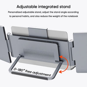 SIBOLAN Pantalla Portátil Plegable de 14 Pulgadas, Pantalla Externa Dual, Monitor Triple Portátil para Laptop, Extensor de Monitor - Product Image 4