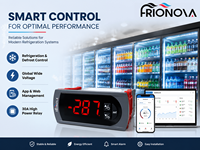 Contrôleur de température intelligent en plastique Frionova, pièce de réfrigération pour vitrine à boissons, relais 30A, contrôle de surveillance Modbus RS485