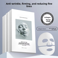 Masque en tissu hydratant au collagène anti-âge et éclaircissant pour femmes - Masque facial OEM en marque blanche