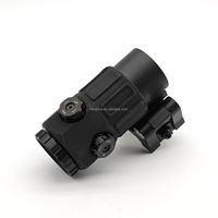 Prism Scope G45 Tactical Scope 5X Magnifier Sight Aluminum Alloy Black/TAN Switch to Side Mount for Outdoor Hunting