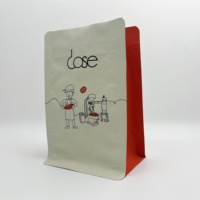 Sacs à café à fond plat au design unique avec valve de dégazage, refermables, impression par gravure pour grains et poudre de café, faible MOQ, support personnalisé