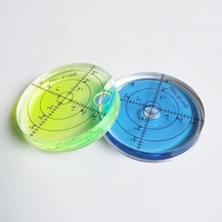 Niveau à bulle ABS jaune Big Machine, diamètre 66 mm, précision 0,2 mm
