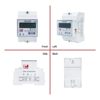 Medidor de Energía Inteligente Monofásico de Dos Cables EM114070 STS, GPRS / RS485 / Medidor de Energía Prepago, Medidor de Vatios-Hora