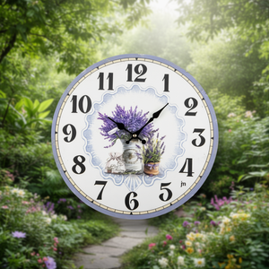 <b>Wall</b> <b>Clock</b> (33cm) Lavender JUSTAMINUTE Multicolor 21566 - Product Image 3