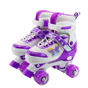 Patins à Roulettes Quads Professionnels Ajustables Clignotants Électriques 4 Roues pour Enfants - Product Image 3