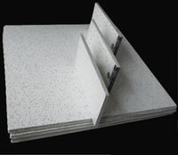 Plafond acoustique en fibers minérales tuile