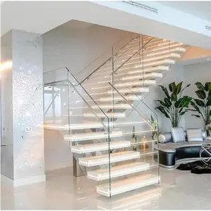 木製トレッド付きCBMmartDIY階段階段ライトから装飾的な新しいデザインの階段