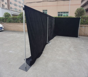 Kit de Telón de Fondo Divisor de Espacios, Ajustable de 3 a 23 pies de Altura, Portátil, con Tubos y Cortinas para Bodas y Eventos - Product Image 2