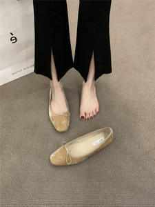 Chaussures plates de style français pour femmes, printemps 2025, nouvelles chaussures rétro de grand-mère, ballerines - Product Image 6