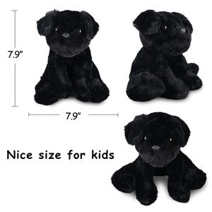 Peluche <span class=keywords><strong>de</strong></span> Perro Negro, Peluche <span class=keywords><strong>de</strong></span> Cachorro Suave y Adorable, Peluche Realista, Regalo para Niños, Fabricante <span class=keywords><strong>de</strong></span> Peluches Personalizados - Product Image 5