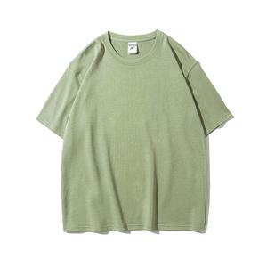 เสื้อยืดคอกลมแขนสั้นทรงโอเวอร์ไซส์สำหรับผู้ชาย ผ้าฝ้าย 100% น้ำหนัก 280 กรัม สีพื้น ทอแบบเจอร์ซีย์ สวมใส่สบาย - Product Image 5