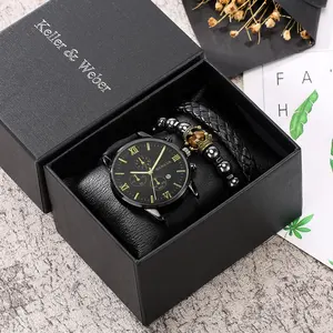 Fashion <strong>Watch</strong> Gift <strong>Set</strong> With Box Wrist <strong>Watches</strong> for Men Jewelry <strong>Sets</strong> <strong>Geneva</strong> <strong>Watch</strong> Bracelets <strong>Set</strong> Leather Wristwatches - Product Image 3