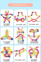 Jouets éducatifs pour enfants, bâtonnets 3D, aimants en terres rares, billes magnétiques en néodyme, ensemble de tiges, blocs de construction magnétiques DIY