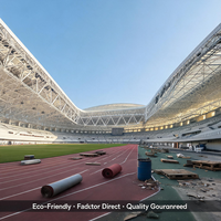 Piste d'athlétisme scolaire entièrement synthétique en PU, 15 mm, haute performance, coût par mètre carré pour les clubs sportifs d'Amérique du Sud