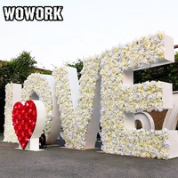 Décoration florale géante « LOVE Marry Me » pour mariage, fête ou événement – Fournisseur d'usine WOWORK 2026