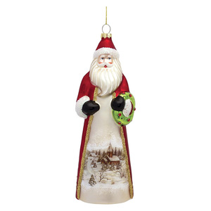 Personalizzato personalizzato appeso vetro soffiato soffiato decorazioni natale tedesco babbo natale figurina regalo di natale - Product Image 4