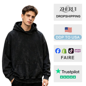 Nouveau produit, sweat à capuche en coton 100% pour femme, style hip hop, respirant, uni, vente en gros - Product Image 2