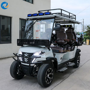 Voiture de golf électrique tout-terrain 4 places avec moteur AC 5 kW, véhicules utilitaires au lithium, buggy pour utilisation en club, boîte de chargement incluse - Product Image 1