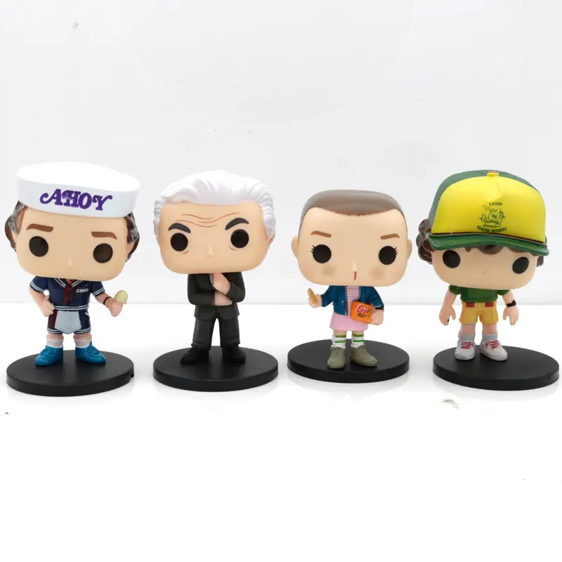 New 4 Inch POP Strange Things Figure Character Dustin Action Figure Toys Strange Things PVC Dolls for Collection Model Doll