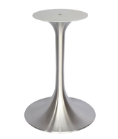 Tulipe Table Base Or En Acier Inoxydable Hôtel Projet Meubles En Métal En Acier Table Pied Stand Usine Vente Directe pour Manger